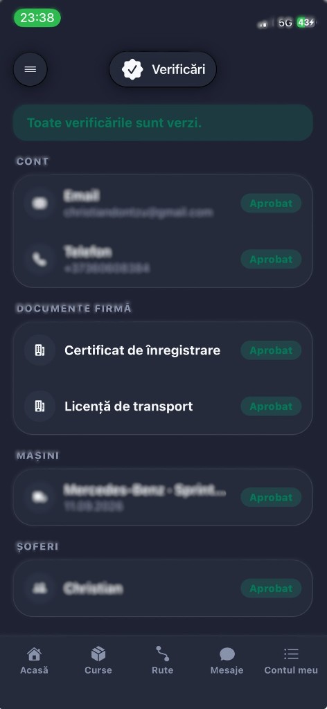 Verificări — toate aprobate pe Moldingo