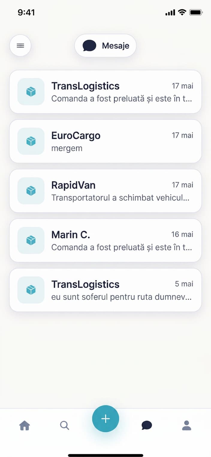 Comunicare cu transportatorii